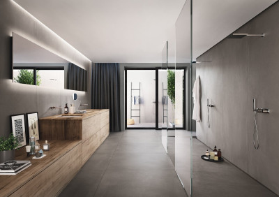 Micro Cement Ceramic Wall Tile Slabs Display Image