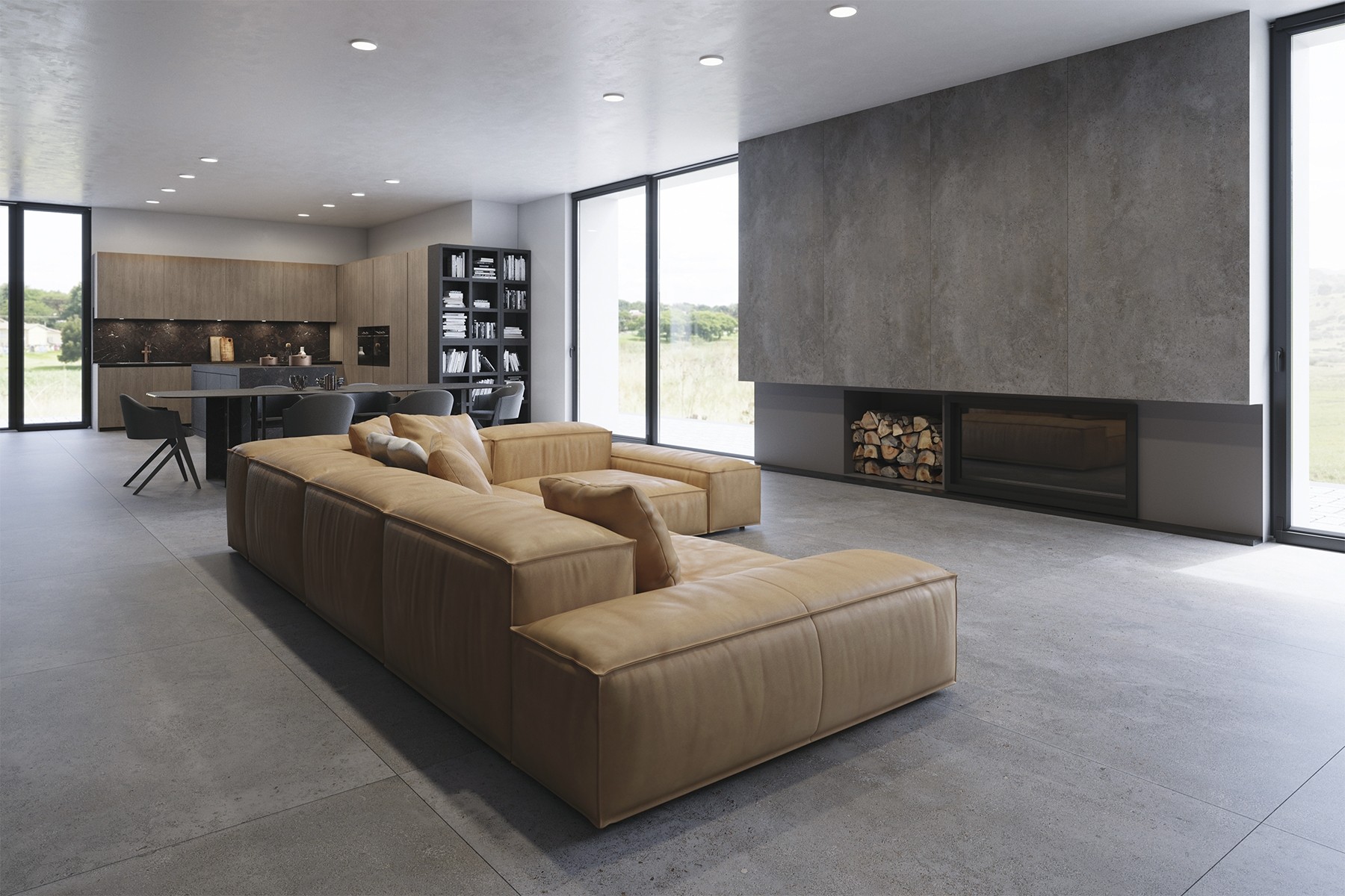 Ultra Large Polished Concrete Tiles
