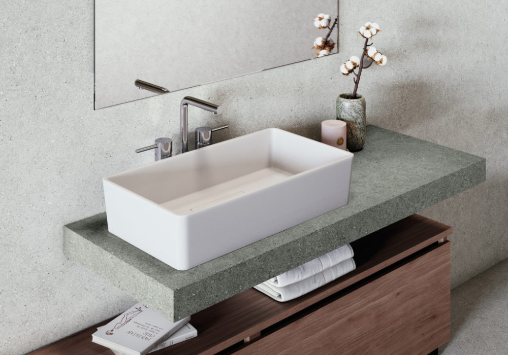 Alaska supportive countertop Glacier White