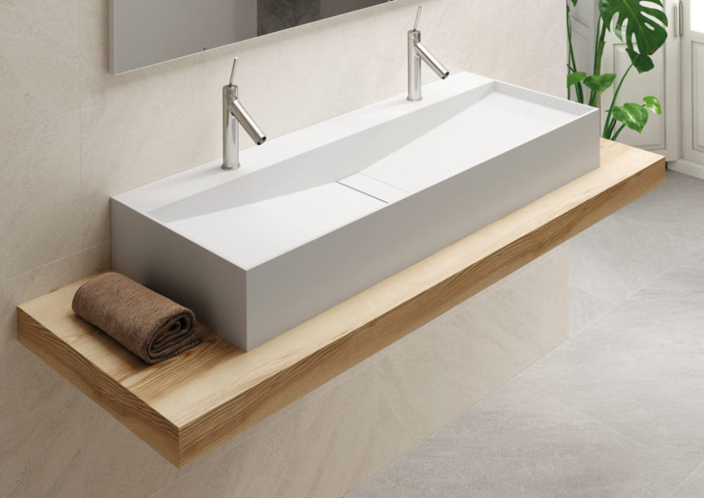 Dinamarci supportive countertop Glacier White