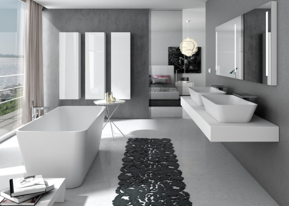 Huron Free Standing Bathtub in Glacier White