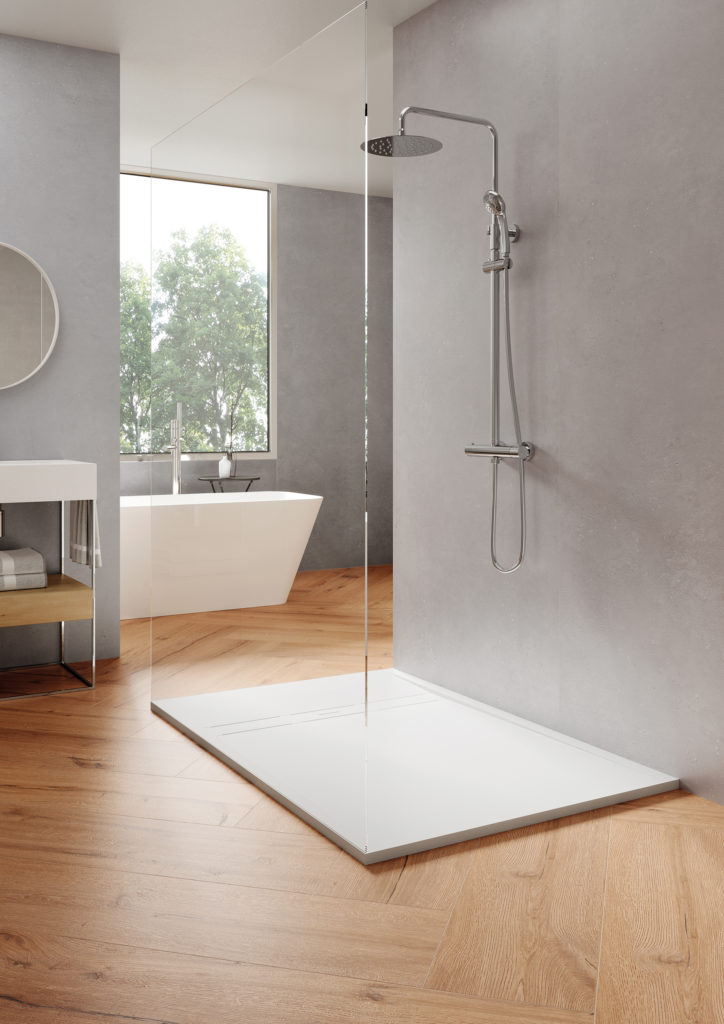 Nassau Soft Shower Tray Classic White
