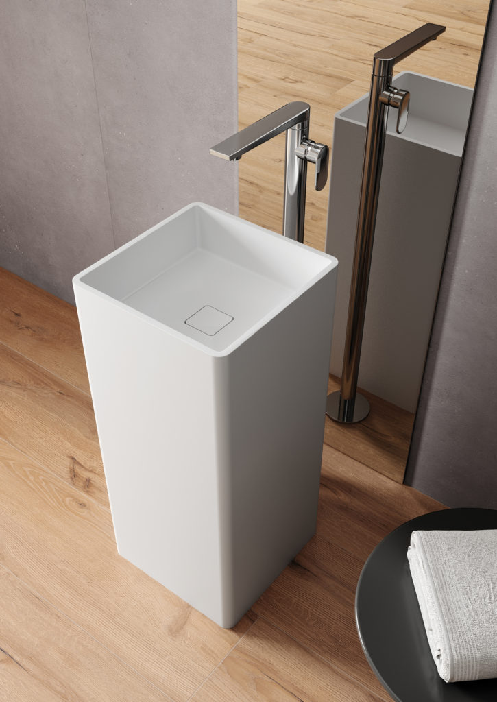 Square Wash Basin Classic White