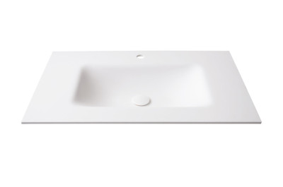 Atenas built into countertop Glacier White