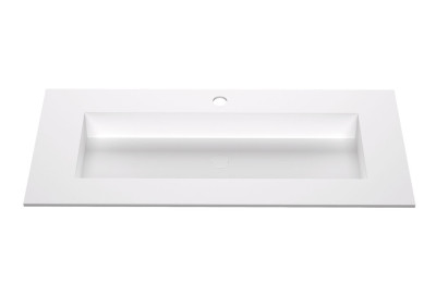 Berlin built into countertop Glacier White