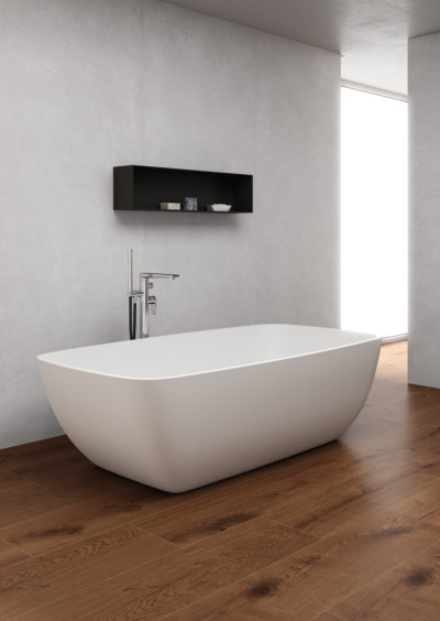 Malawi Free Standing Bathtub in Glacier White