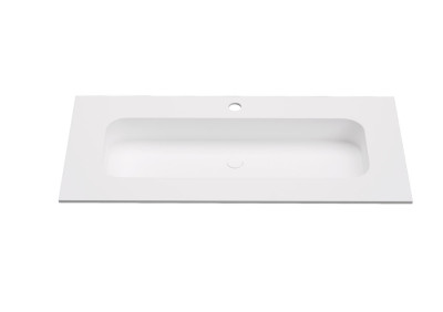 Niza built into countertop Glacier White